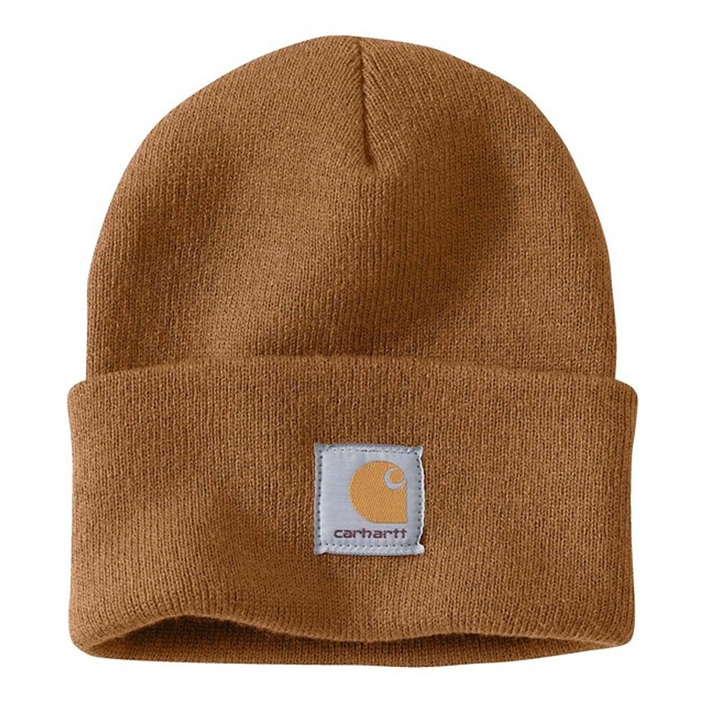 Carhartt Brown Knit Cuffed Beanie - Picture 1 of 4